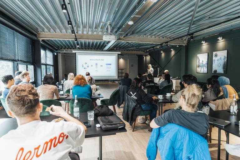 screen during digital presentation
