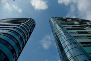 architecture blue sky buildings business